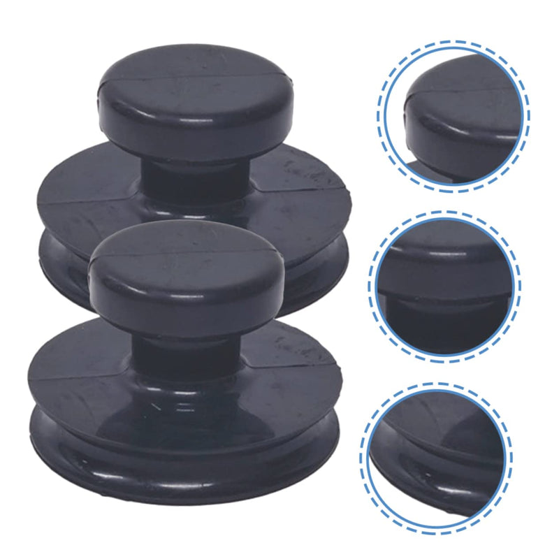 Mikinona 2pcs Bodhisattva Bowl Suction Cup Handle Sound Bowl Stabilizer Buddha Sound Suction Cups Zen Decoration Singing Lifting Handle e Mat Rubber 8x8cm