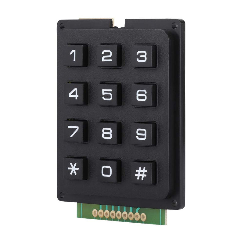 12 Button Keyboard Modules, 12 Keys 3x4 Push Buttons External Keypad Modules for MCU