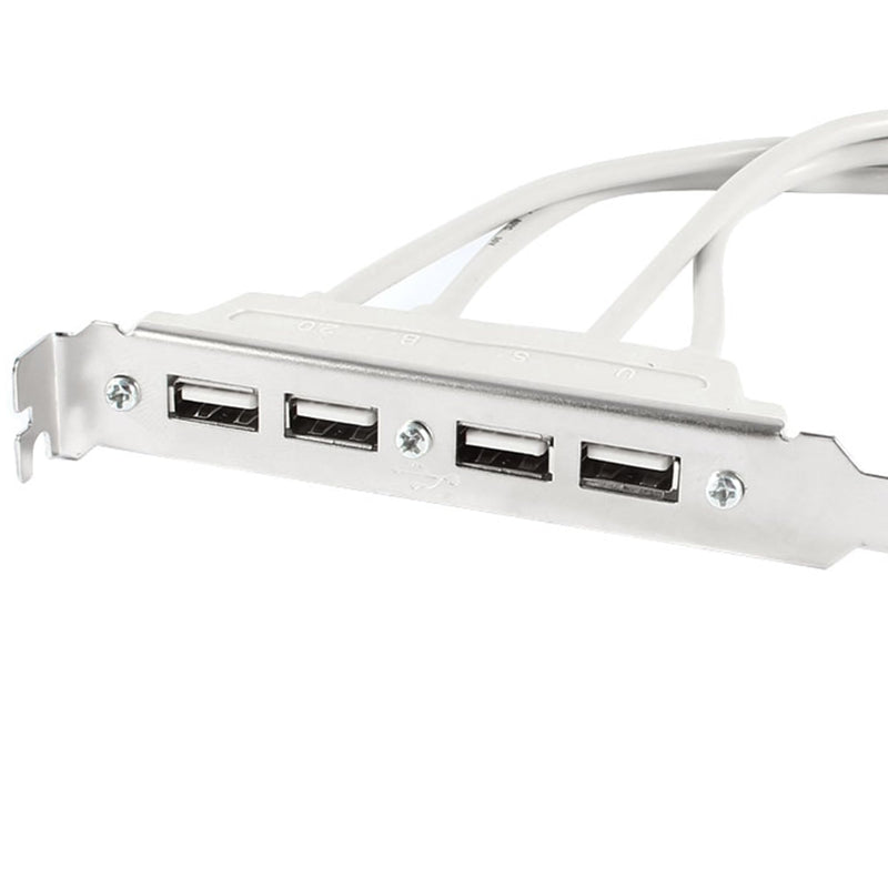 uxcell 4 Ports Hub USB 2.0 Port Slot Plate Adapter Panel to Motherboard Dual 9 Pin Header Panel Bracket Expansion Cable 25cm Long