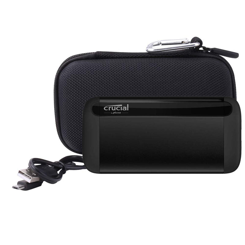 Aenllosi Hard Carrying Case Case Compatible with Crucial 1TB/500GB X8 Portable SSD (Carrying) for Crucial X8