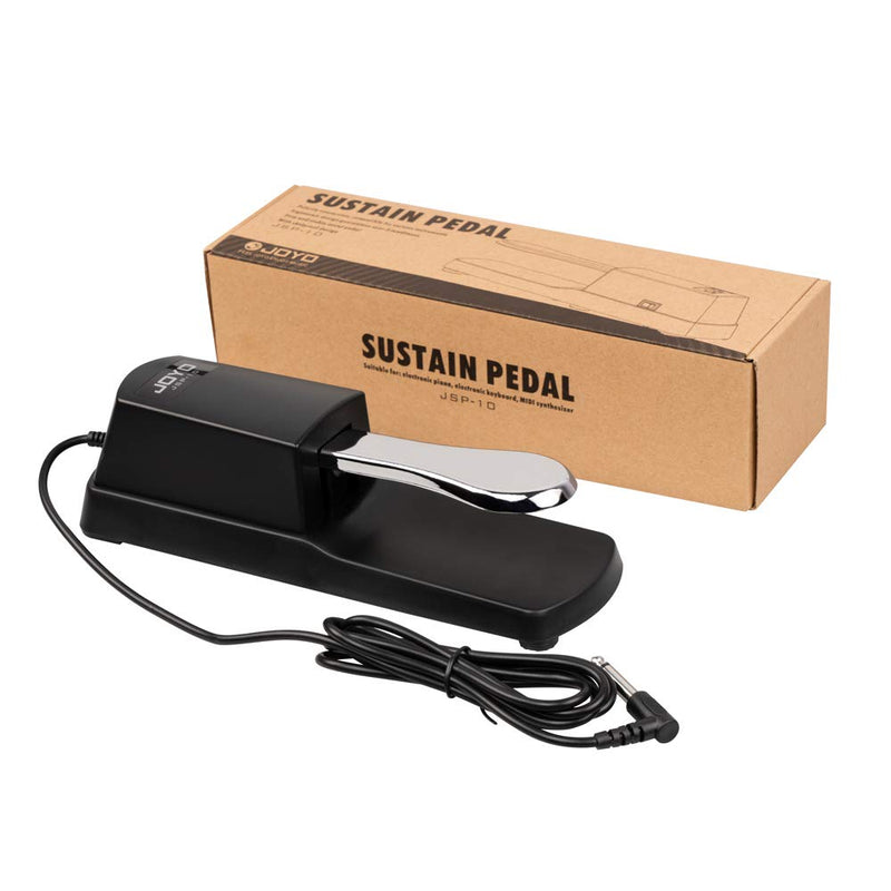 JOYO JSP-10 Universal Sustain Pedal for Electric Piano Keyboard Synthesizer with 1/4 Inch Connector Digital Piano Pedal