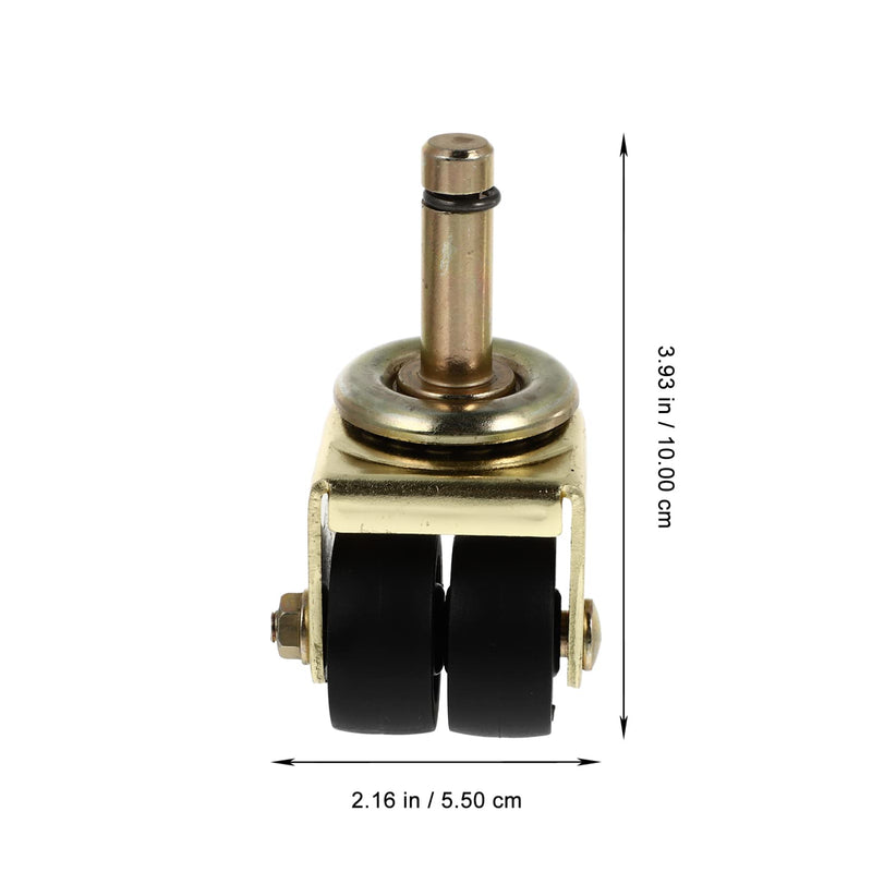 Piano Wheels Caster with screws Replacement Heavy Duty Double Wheel Casters Piano Accessories Furniture Caster for Upright Pianos Golden