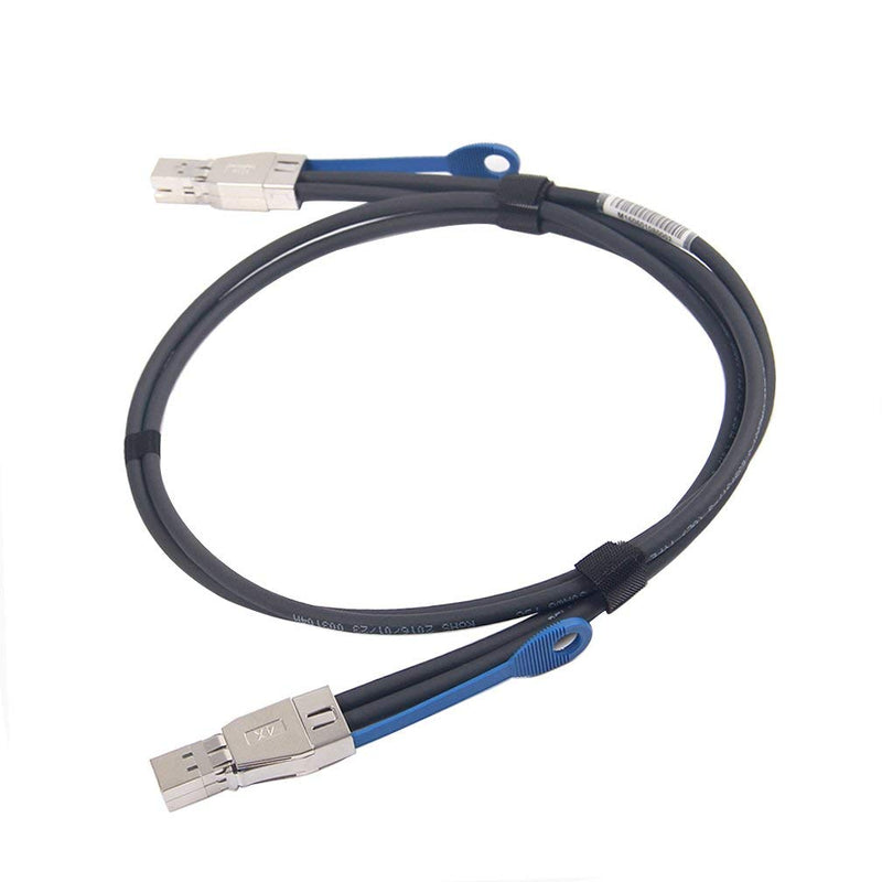 10Gtek 12G Mini SAS HD SFF-8644 to SFF-8644 Cable for NVMe Enclosure/Storage Array, SAN & JBOD Compatibility, 100-Ohm, 1-m(3.3ft), 2-Pack 1) 8644 1m 2pc