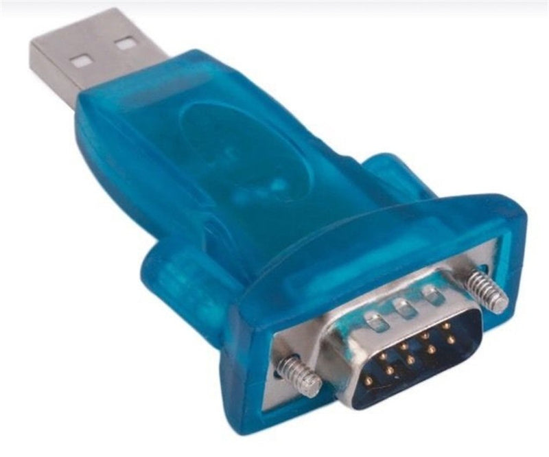 2Pcs USB 2.0 to RS232 Serial Port DB9 9 Pin Male Converter Adapter