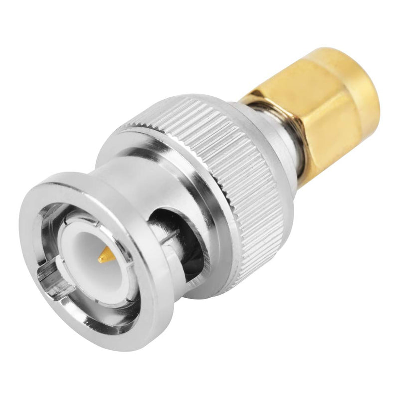 Akozon BNC Male to SMA Male Type Male Adapter Test Converter Pack of 2