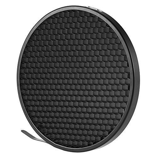 Andoer 7" Standard Reflector Diffuser Lamp Shade Dish with 60° Honeycomb Grid for Bowens Mount Studio Strobe Flash Light Speedlite (Without Soft Cloth)