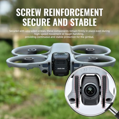 Gimbal Bumper for DJI Avata 360 Drone PTZ Protective Bar Gimbal Lens Guard Anti-Collision Gimbal Camera Protector Aluminum Alloy Avata360 Safety Bumper Accessories