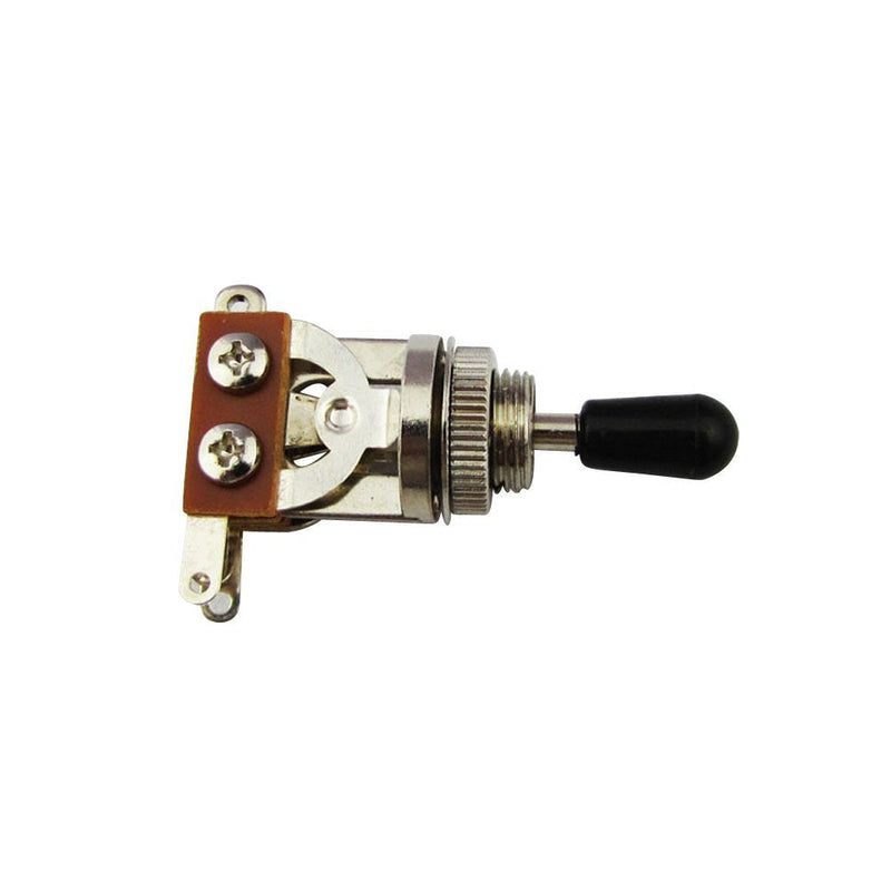 Musiclily Plastic 3 Way Pickup Selector Toggle Switch for Gibon Epiphone Les Paul Guitar Part, Black Tip (Pack of 2)