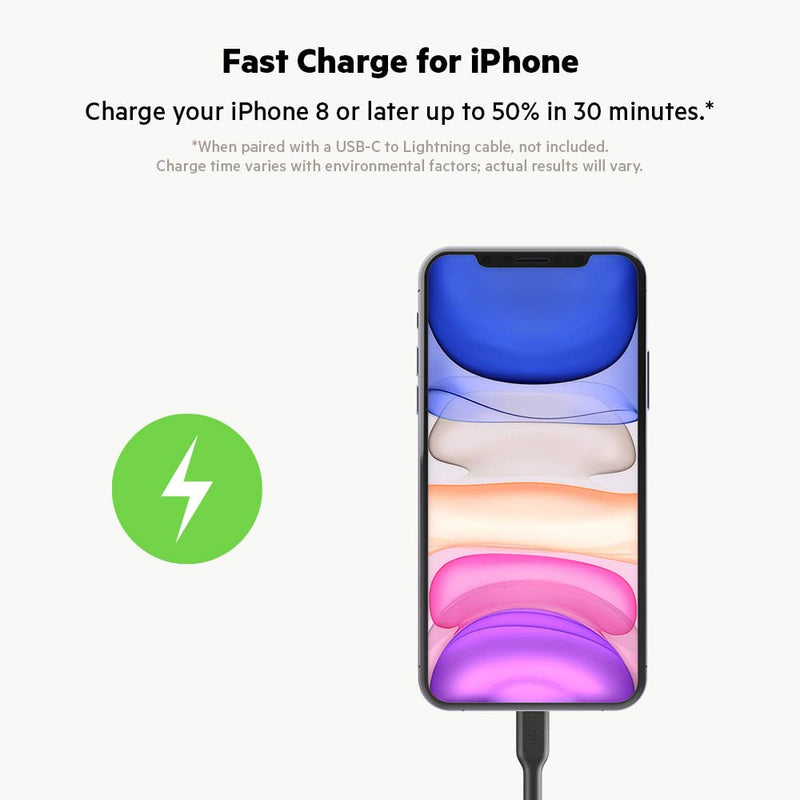 Belkin 36-Watt Dual-USB Car Charger - Power Delivery 2 18W USB-C Ports with PPS Charging Apple iPhone 14, 14 Pro, 14 Pro Max, iPhone 13, 13 Pro, 13 Pro Max Samsung Galaxy, AirPods - USB-C Charger | Two 18W USB-C Power Delivery ports, compatible with iP...
