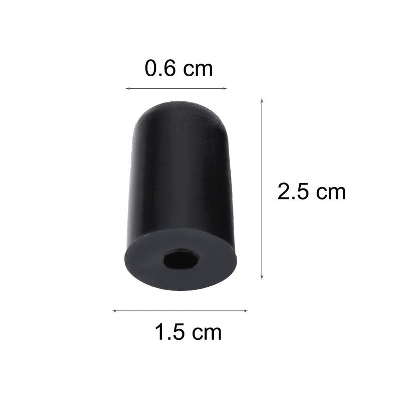 4Pcs Rubber Tip for Cello Endpin, Anti-slip End Pin Cover Protector Portable Cello Rubber Endpin Tip Protector Violin Accessories Black