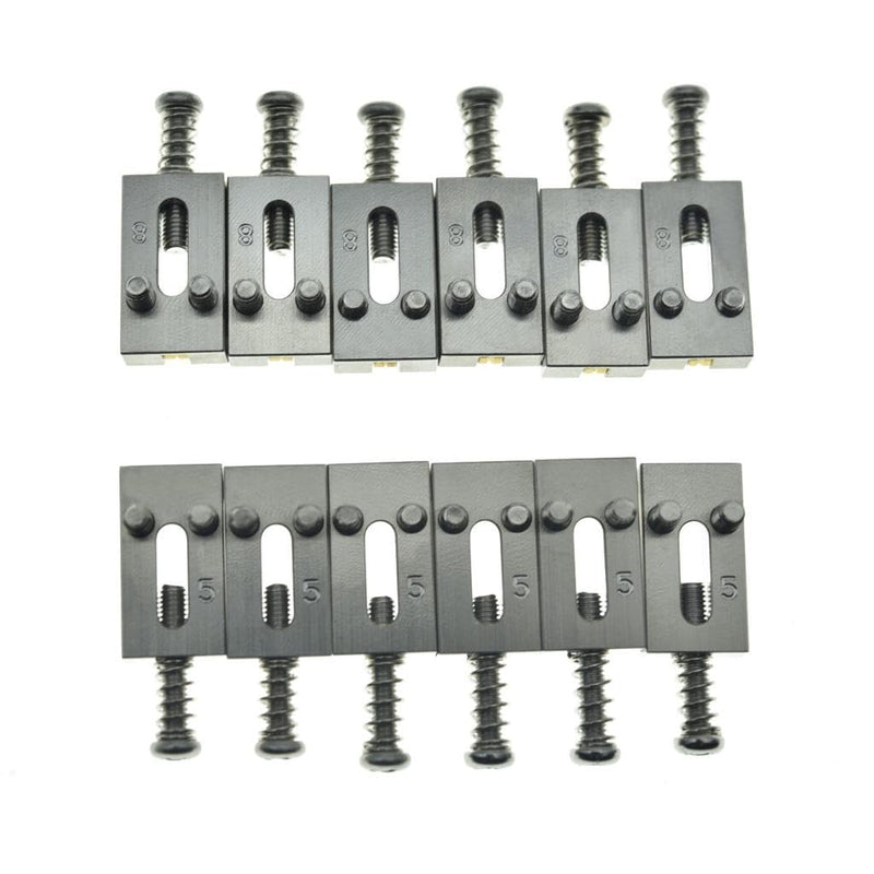 KAISH Premium Stainless Steel Guitar Bridge Roller Saddles Tremolo Bridge Roller Saddle for Stratocaster/Telecaster 10.5mm Width 2-1/16"(10.5mm) width