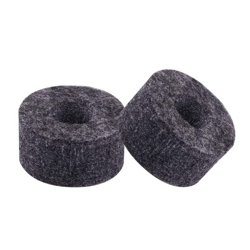 10 Pack Drum Cymbal Stand Felts with Felt Pad Washer Set Replacement Sleeves Round Soft Felt Pads Drum Kit Tool Accessories