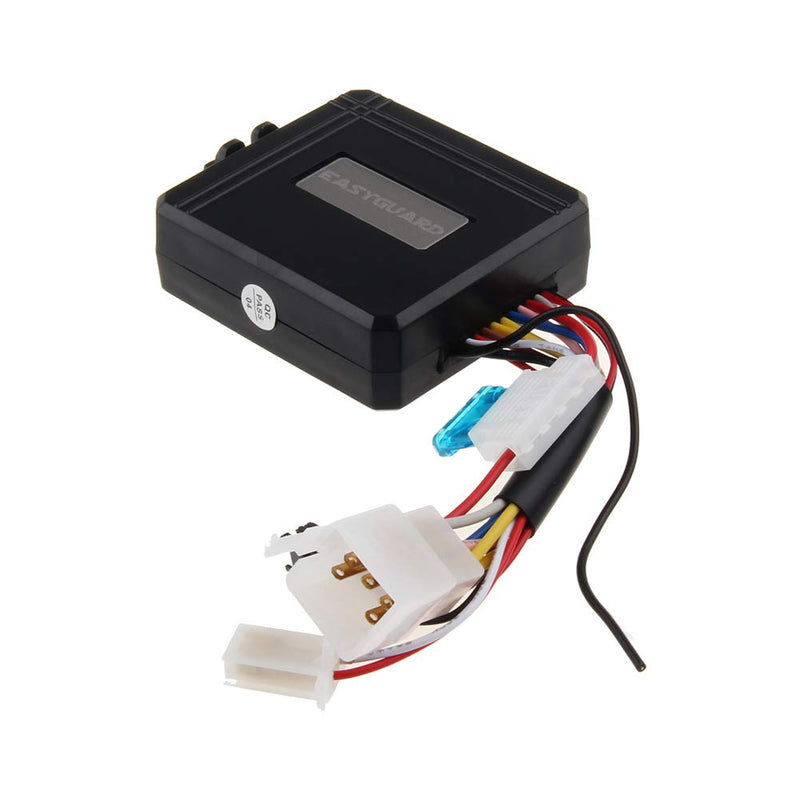 EASYGUARD EM211 2 Way Motorcycle Alarm System with Remote Start Starter Shock Sensor tilt Motion Sensor DC12V LCD Display