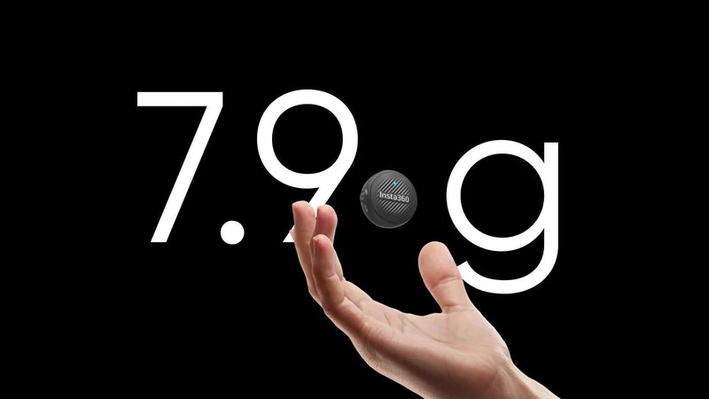 Insta360 Mic Air,Ultralight 7.9g Transmitter, as Compact as a Coin, 48kHz Audio with Built-in Noise Reduction, 10-Hour Battery Life, 300m Range, X5/X4/ACE PRO 2, Flow/Flow 2/Flow 2 PRO((1 TX + 1 RX) 1 TX + 1 RX