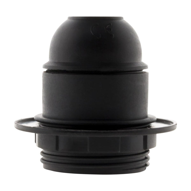 DOUILLE E27 Thermoplastic iQue Simple Bague Noir