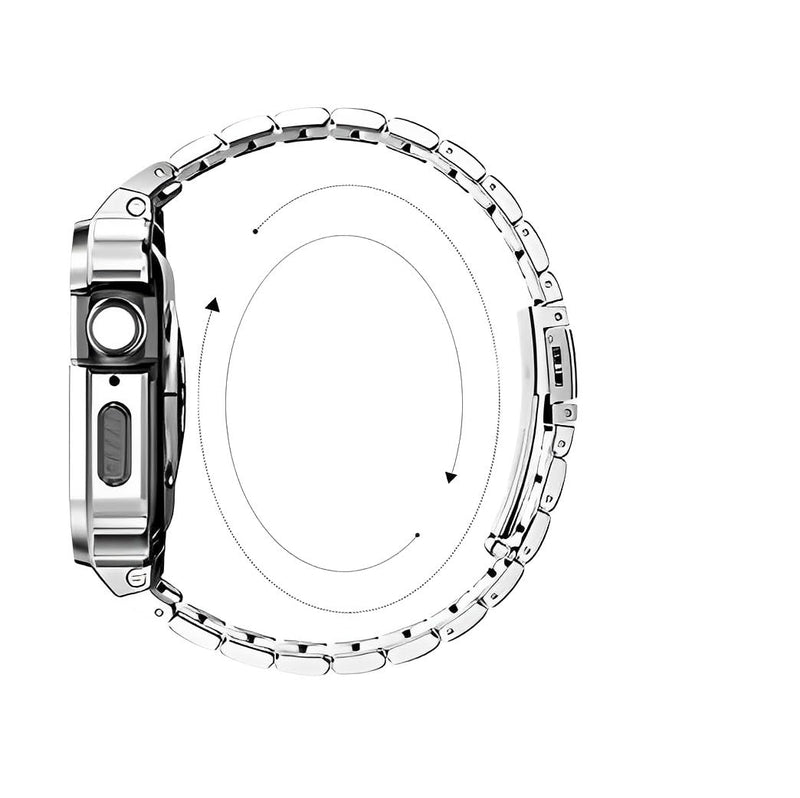 Libra Gemini Compatible for Apple Watch Band 49mm 46mm 45mm 44mm 42mm 41mm 40mm 38mm, Replacement Stainless Steel Metal Band for iWatch Ultra 3 2 1 SE 3 2 1 Series 11 10 9 8 7 6 5 4 3 2 1 Black