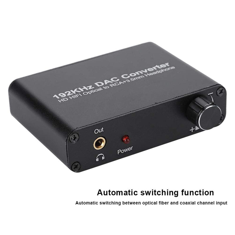 [AUSTRALIA] - Digital Audio Decoder 5.1 HD with Volume Adjustment,Support DTS/AC-3/ Optical Coaxial Toslink Analog Converter, for Network Player, HDTV, -ray DVD, DVD, , 360, DM500S, DM800HD 
