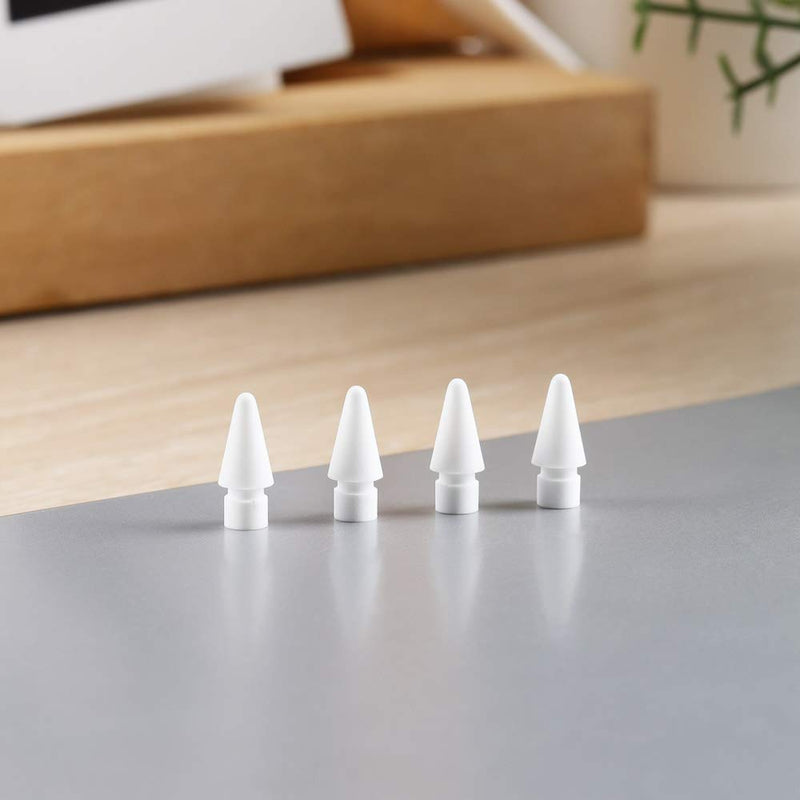MJKOR [2021 New] Soft Noise Reducing Tip Replacement for Apple Pencil 1st & 2nd Generation (4 PCS) 4 PCS (Model: 2B)