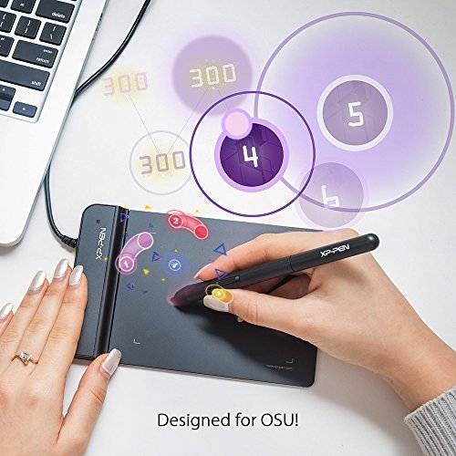 Drawing Tablet-XP-Pen G430S OSU Tablet Graphic Drawing Tablet with 8192 Levels Pressure 4 x 3 inch Ultrathin Tablet & Shortcuts Stickers for XP-PEN Drawing Pen Tablets and Pen Displays
