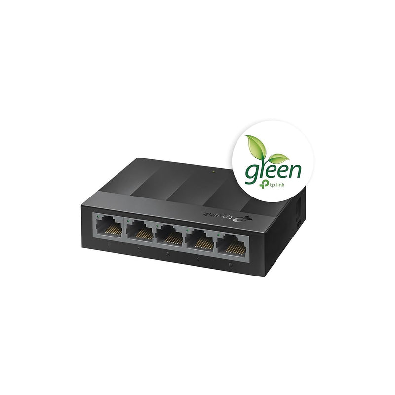TP-Link LS1005G, Litewave 5 Port Gigabit Ethernet Unmanaged Switch | Desktop Ethernet Splitter, Unshielded Network Switch, Plug & Play, Fanless Quiet 5 Port, Litewave