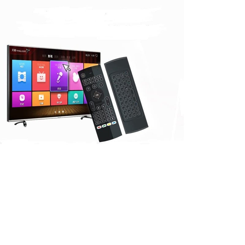 MX3 Pro Mini Keyboard Backlight Fly Remote Mouse,Android TV Remote Control,IR Learning Mini Wireless Keyboard for Android TV Box.HTPC.IPTV.Pad.PS3/PS4