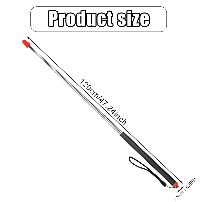 [AUSTRALIA] - Telescopic Teachers Pointer Stick, 47.24in Retractable Teaching Pointer, Telescoping Pointing Extendable Handheld Guiding Wand for School Office Classroom Presentation Teaching Whiteboard 