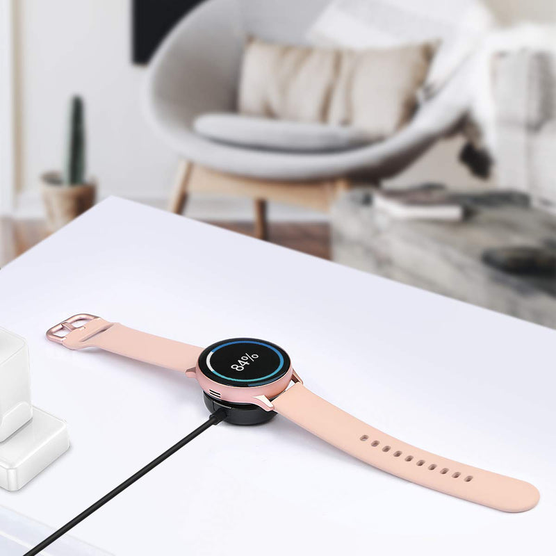 Compatible with Samsung Galaxy Watch 6/6 Classic/ 5/5 Pro/4/4 Classic/3/Active 2/Active,1-Pack Replacement USB Wireless Charging Cable Dock Stand for Galaxy Watch Accessories 1 PACK Charger