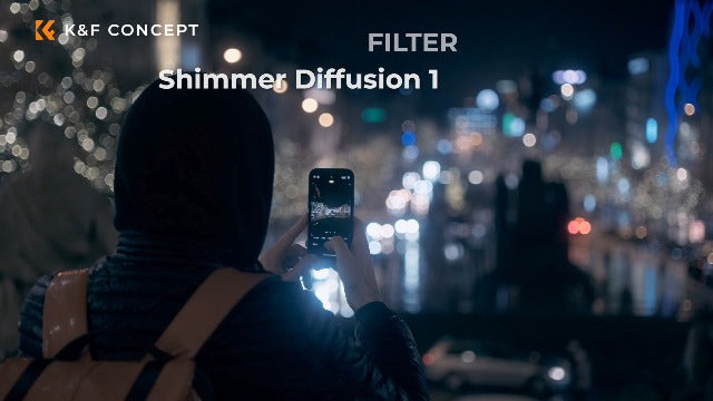 K&F CONCEPT 55mm Shimmer Diffusion 1 Filter Glimmer Glass Effect Filter