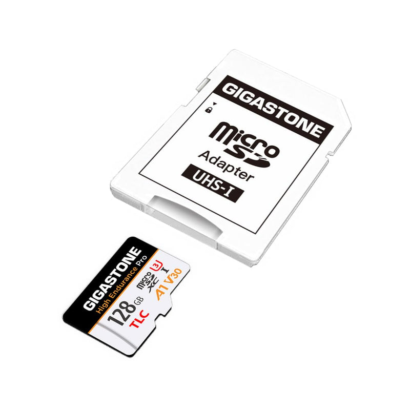 【5 Yrs Free Data Recovery】【Dash Cam】 GIGASTONE 128GB Micro SD Card, TLC High Endurance Pro, Speed Up to 100MB/s, Compatible with REDTIGER Rove VIOFO VANTRUE PRUVEEO ARIFAYZ, MicroSDXC UHS-I A1 V30 U3 128GB High Endurance Pro 1-Pack