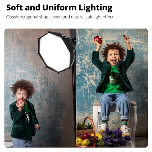 AMBITFUL Softbox 18''/45cm Bowens Mount Parabolic Softbox Quick Release 18inch