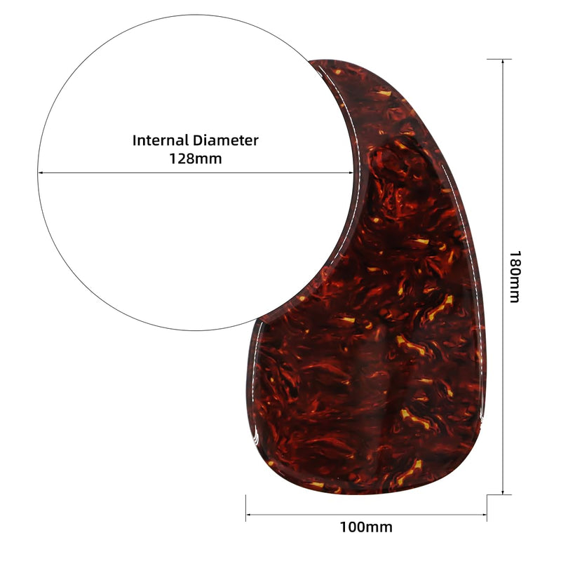 Acoustic Guitar Pickguard Thick Pick Guard for Most Martin Style Guitar (Tortoise) Tortoise