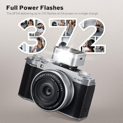 ZENIKO ZF04 Mini Flash,Manual Speedlite for Single Hot Shoe Cameras(Silver) Silver