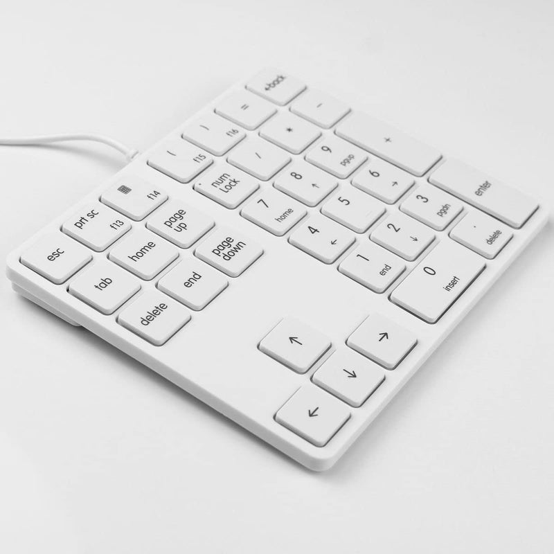 Numeric Keypad 34 Keys (30%) Mini Multifunctional Wired Numpad Portable Keypad White Magicforce by Qisan