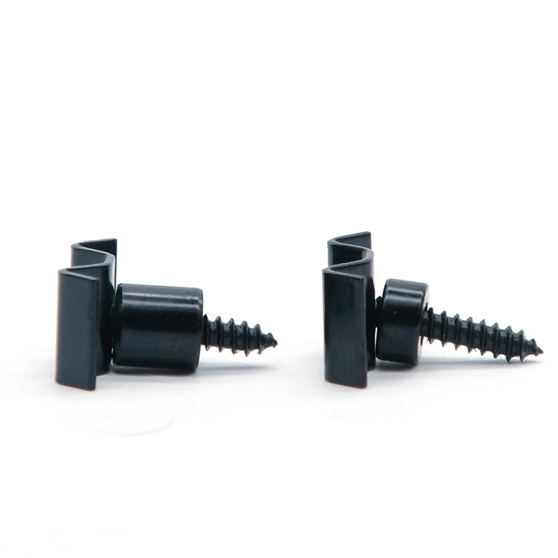 [AUSTRALIA] - 4PCS Metal Vintage Style Guitar String Trees Guides Retainers for Fender Strat or Tele Style Electric Guitar (Black) Black 