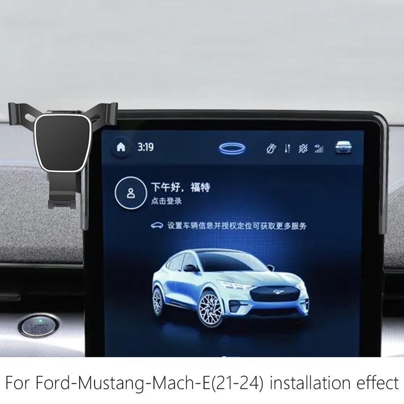 Car Phone Holder for Ford Mustang Mach-E 2021 2022 2023 2024 2025 2026 Mach E Auto Accessories Navigation Bracket Interior Decoration Mobile Cell Mount case