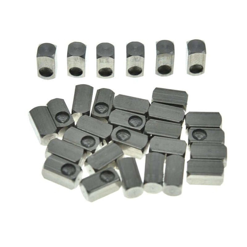 [AUSTRALIA] - Dopro 30-Pack Stainless Steel Tremolo Bridge String Insert Block Lock Clamp Blocks Fits FR 30x Steel Insert Blocks Original Stainless Steel 