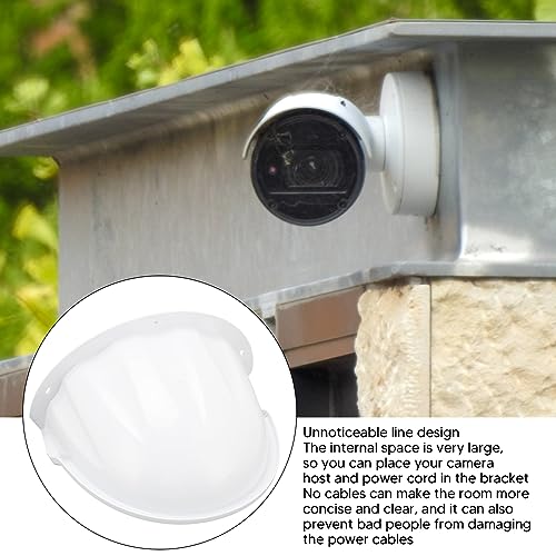 Universal Sun Rain Shade Camera Cover for Dome Outdoor Camera, Unnoticeable Design, 11 x 8.3 x 6.3in (White) White