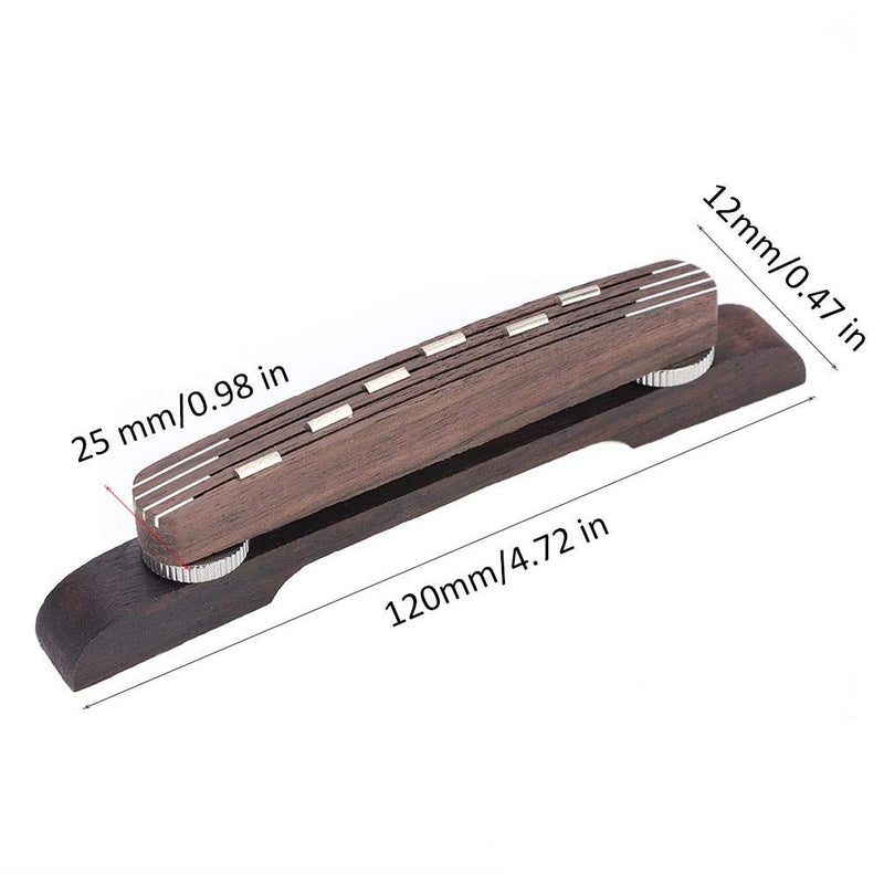 [AUSTRALIA] - Archtop Jazz Guitar Bridge, Rosewood, Adjustable 6-String Repair Part 
