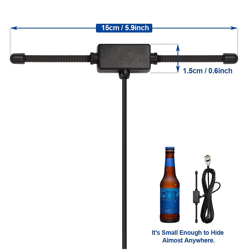 [AUSTRALIA] - Bingfu VHF UHF Car Truck Police Scanner Adhesive Mount Antenna Vehicle Ham Radio Amateur Radio Mobile Scanner BNC Male Dipole Antenna Compatible with Uniden Bearcat Whistler Radio Shack Radio Scanner 