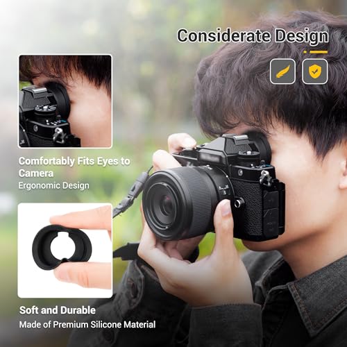 Extended DK-33 Eyecup + Upgraded Hand Strap: Extended Round Soft Silicon Z9 Z8 Zf DK-33 Eyecup Eyepiece with Upgraded Quick Release Soft Neoprene Camera Hand Wrist Grip Strap