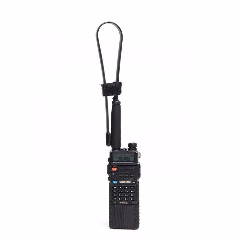 ABBREE SMA-Female Dual Band VHF/UHF 18.8-inch 144/430MHz High Gain Soft Whip Foldable CS Tactical Antenna for Baofeng UV-5R UV-82 BF-F8HP Ham Two Way Radio 18.8in
