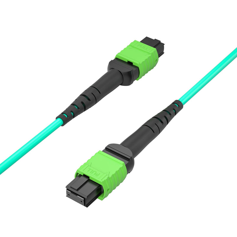 10Gtek MPO Cable, Compatible with NVDA MFP7E10-N005, OM4 MPO-12 APC (Female) to MPO-12 APC (Female) Multimode Fiber Cable, Type B LSZH, 5-Meter 2) OM4 MPO Cable (APC)