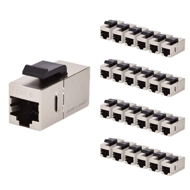 Iwillink (25 Pack) RJ45 Cat6 Shielded Coupler and 25-Pack RJ45 Cat6 Keystone Coupler
