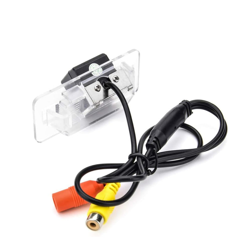 AHD 720P/CVBS Car Rear/Front View Camera's Fisheye Lens License Plate Camera with RCA Cable & Vehicle Camera for BMW 3 E46 E90 E91 E92 5 E39 E60 E61 X5 E53 E70 & Backup Golden Camera