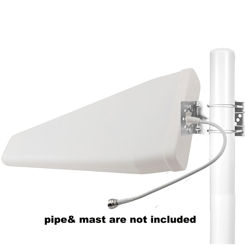 Wideband Directional Antenna 698-3800 MHz,11 dBi Yagi High Gain 3G/4G/ LTE/Wi-Fi Universal Fixed Mount Directional Antenna for Wilson Cellphone Amplifier/Cellular Signalbooster with N Female Connector