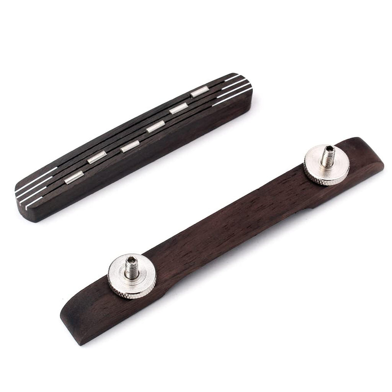 [AUSTRALIA] - Adjustable Acoustic Guitar Bridge Rosewood Jazz Guitar Bridge Bass Guitar Mandolin Replacement Part 