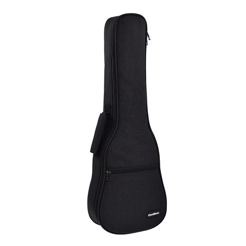 CLOUDMUSIC Ukulele Case Gig Bag Padded Backpack For Soprano 21" Inch(Soprano, Black)