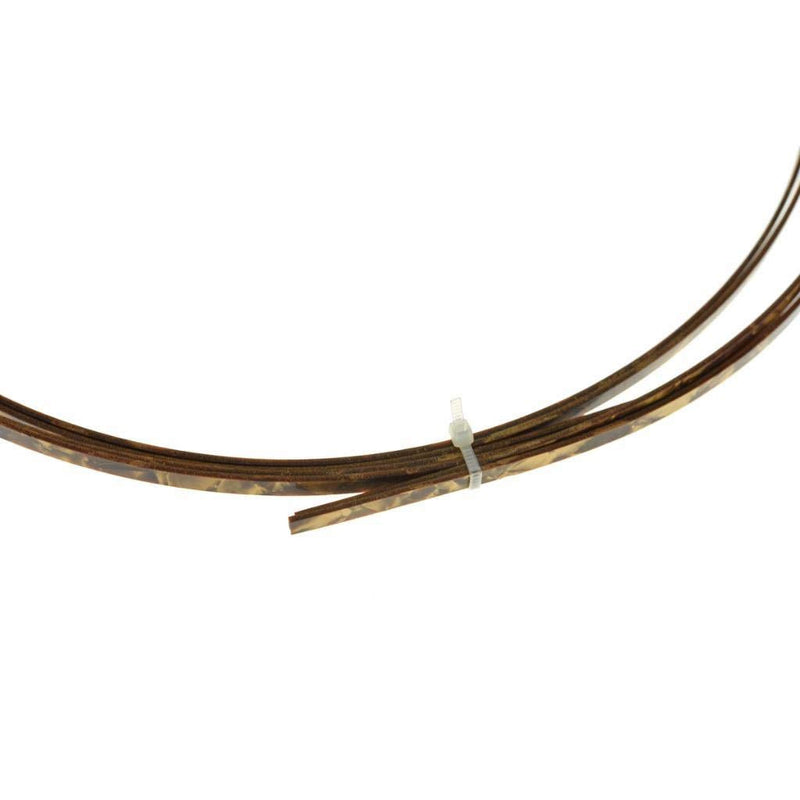 Dopro 2pcs Guitar Binding Purfling Strips Guitar Binding Strip 1650 * 5 * 1.5mm for Acoustic or Classical Guitar Brown Pearl