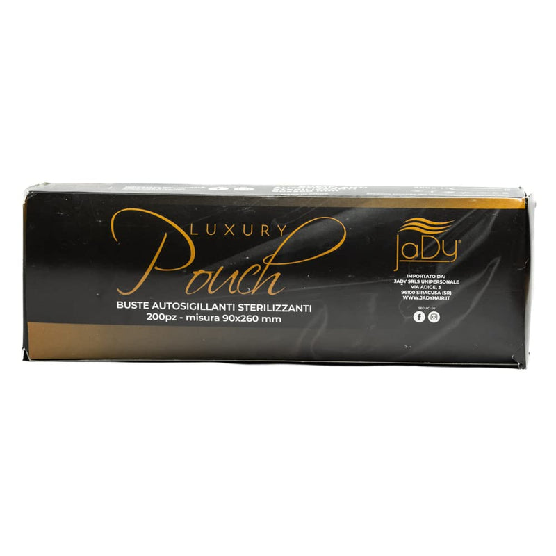 JaDy - Self Sealing Sterilization Bags | Suitable for Professional Use | Pack of 200 | Size 90 x 260 mm Clear Medium Plastic