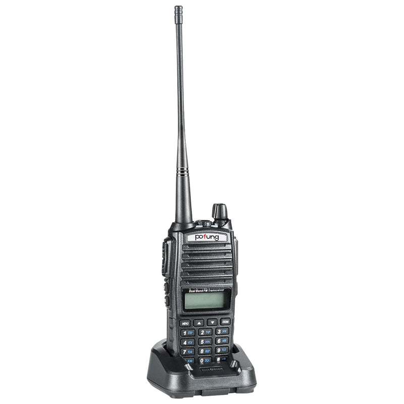 Pofung UV-82 Ham Two Way Radio, Dual Band Walkie Talkie : 136-174mhz (VHF) 400-520mhz (UHF) with Earpiece, Charger and Rechargeable Battery